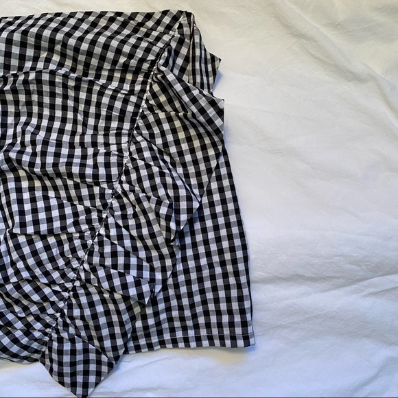 Gingham Ruffle Skirt - Picture 2 of 4